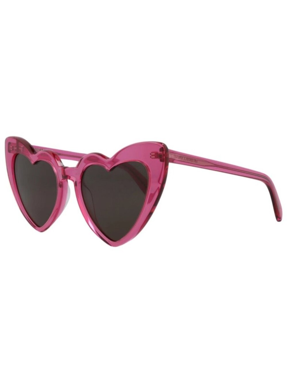 New Saint Laurent Women's Sunglasses Cat Eye Acetate Frame Pink Pink Black